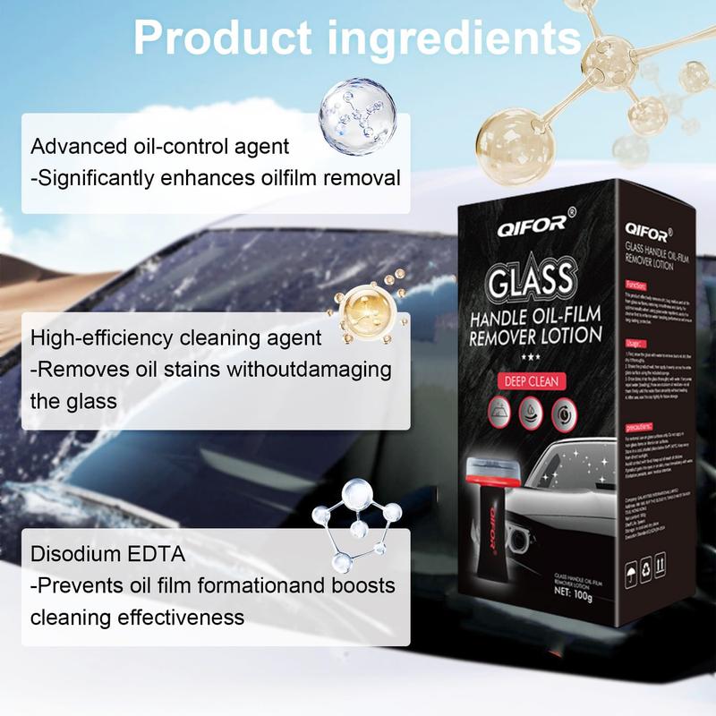 Glass Emulsion Oil Film Car Windshield Cleaner Auto Glass Oil Film Remover Hydrophobic Coating Handheld Glass Emulsion Remover