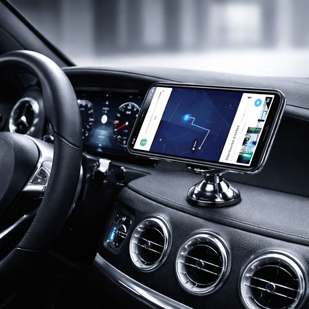 CleanRide™ Magnetic Phone Mount – 360° Rotation