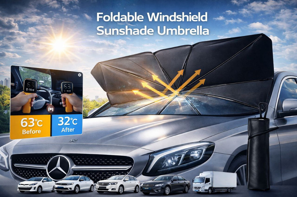 CleanRide™ Foldable Windshield Sunshade Umbrella