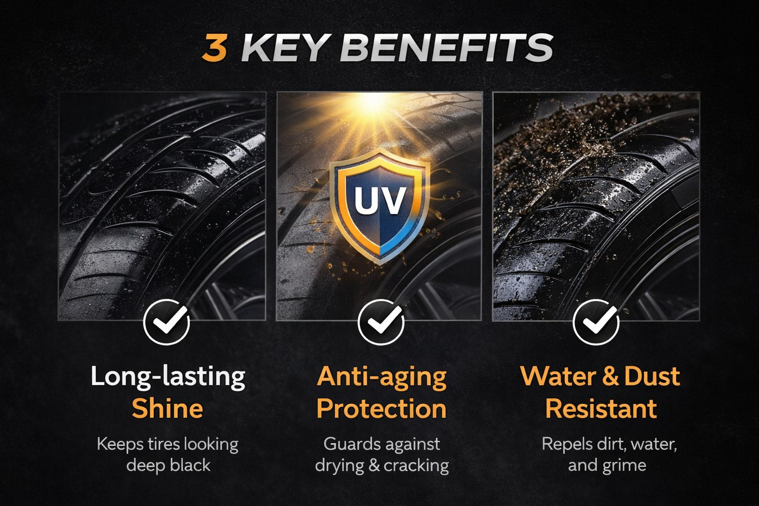 CleanRide™ Tire Blackening & Shine Restorer