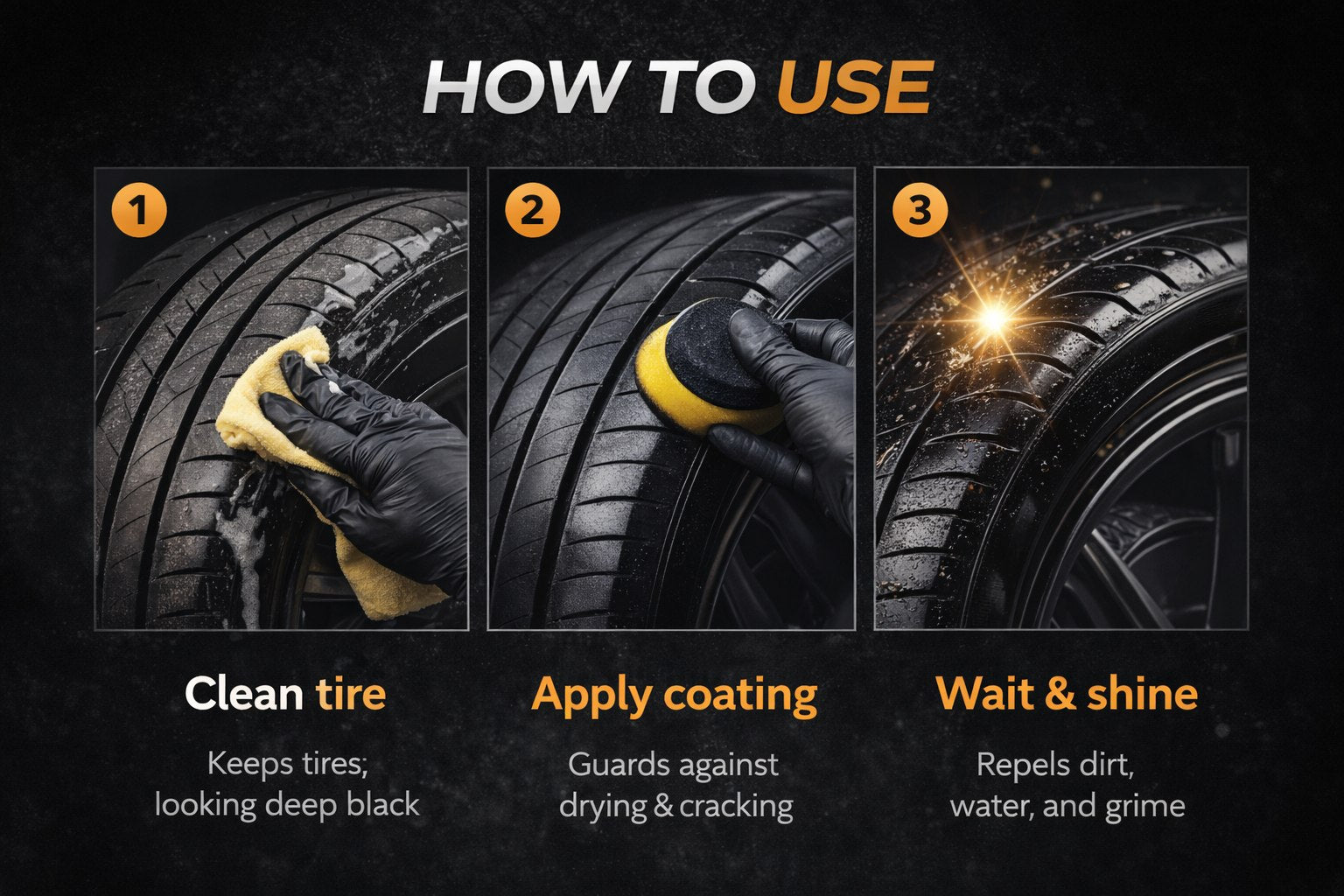 CleanRide™ Tire Blackening & Shine Restorer