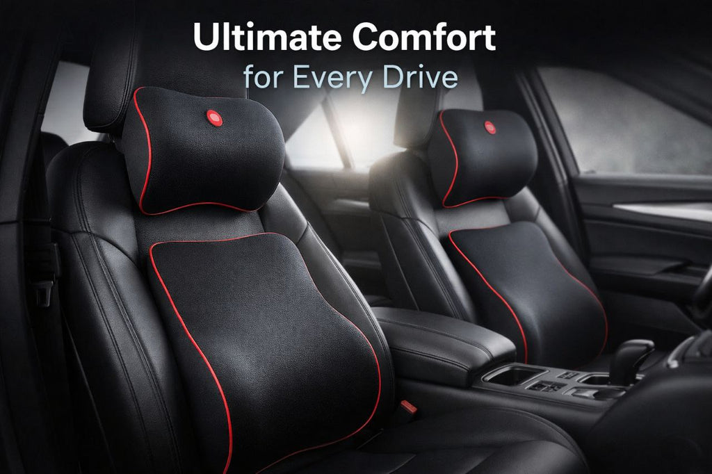 CleanRide Comfort Pro – Car Lumbar & Neck Pillow