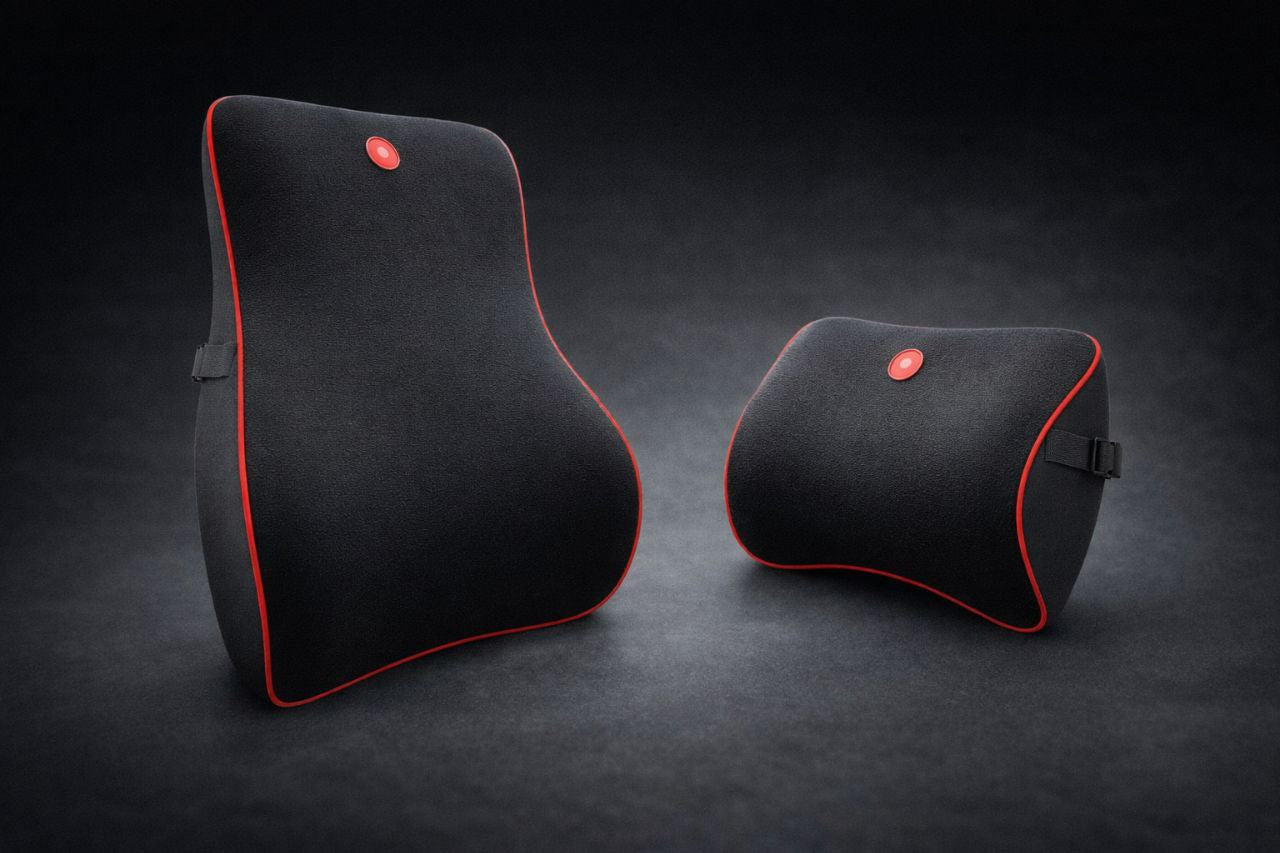 CleanRide Comfort Pro – Car Lumbar & Neck Pillow