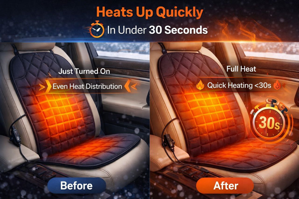 CleanRide WarmDrive – 12V Heated Seat Cushion