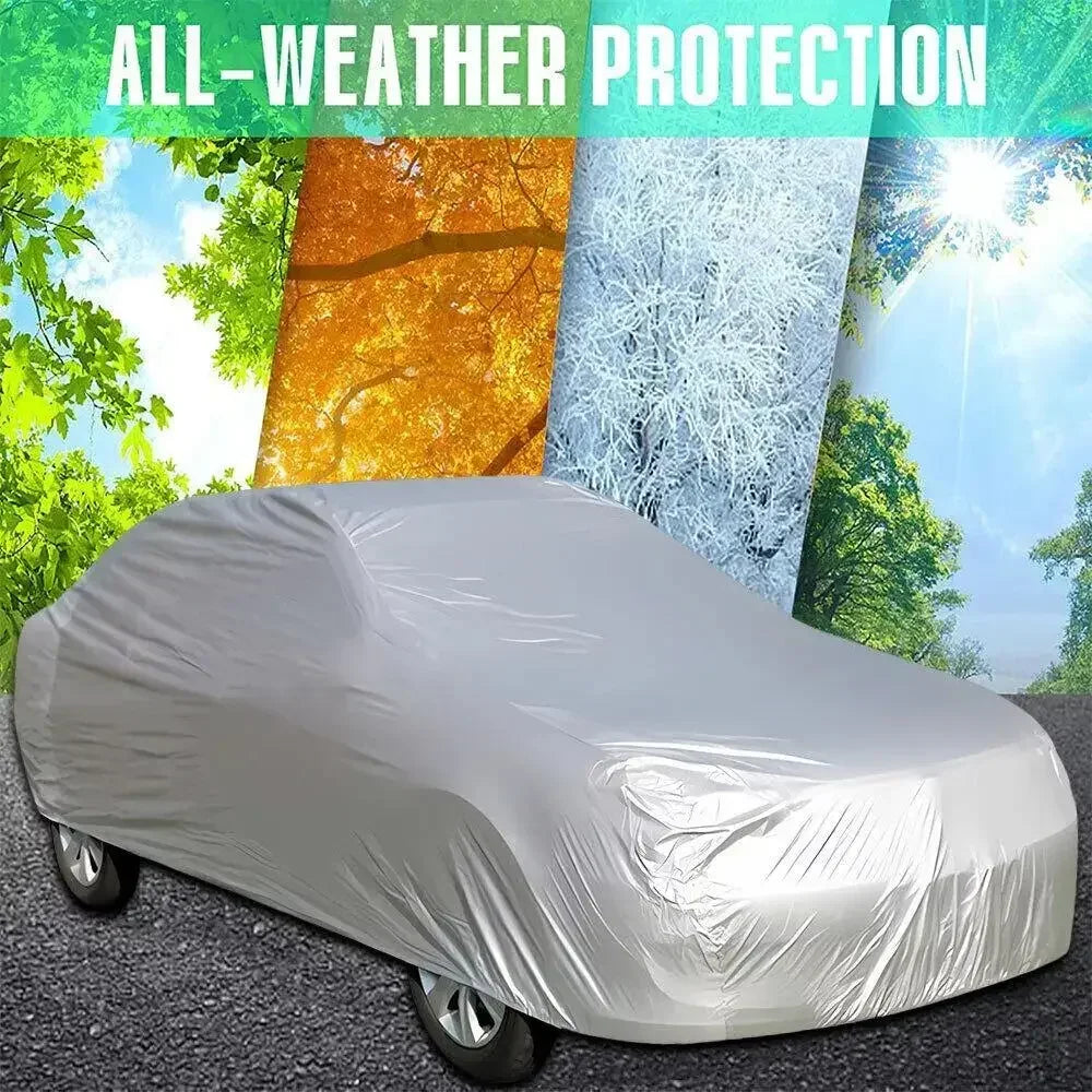 CleanRide™ Premium Waterproof Car Cover – Sun, Rain & Dust Protection