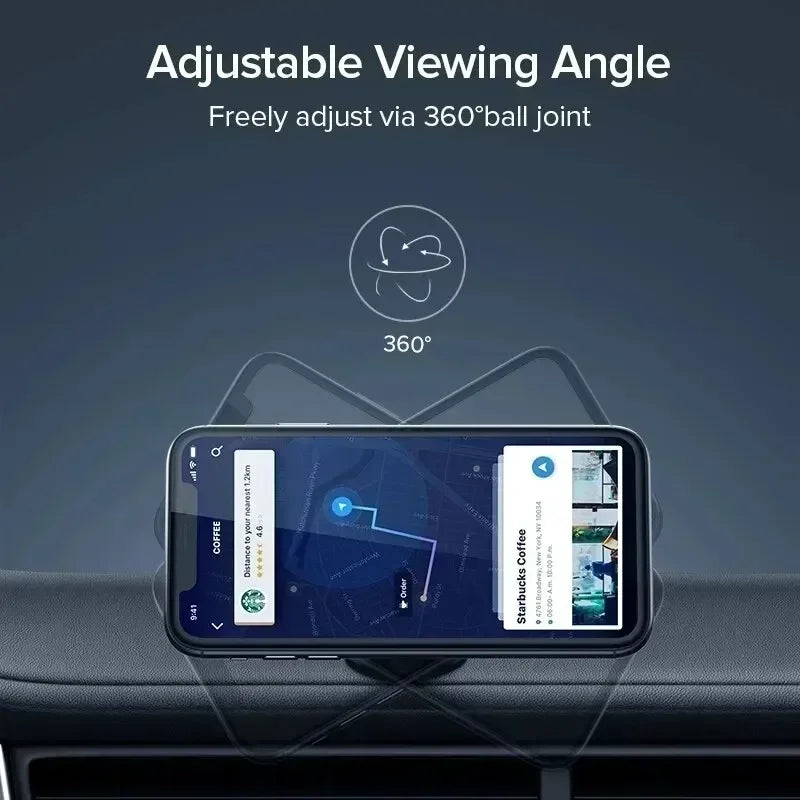 CleanRide™ Magnetic Phone Mount – 360° Rotation