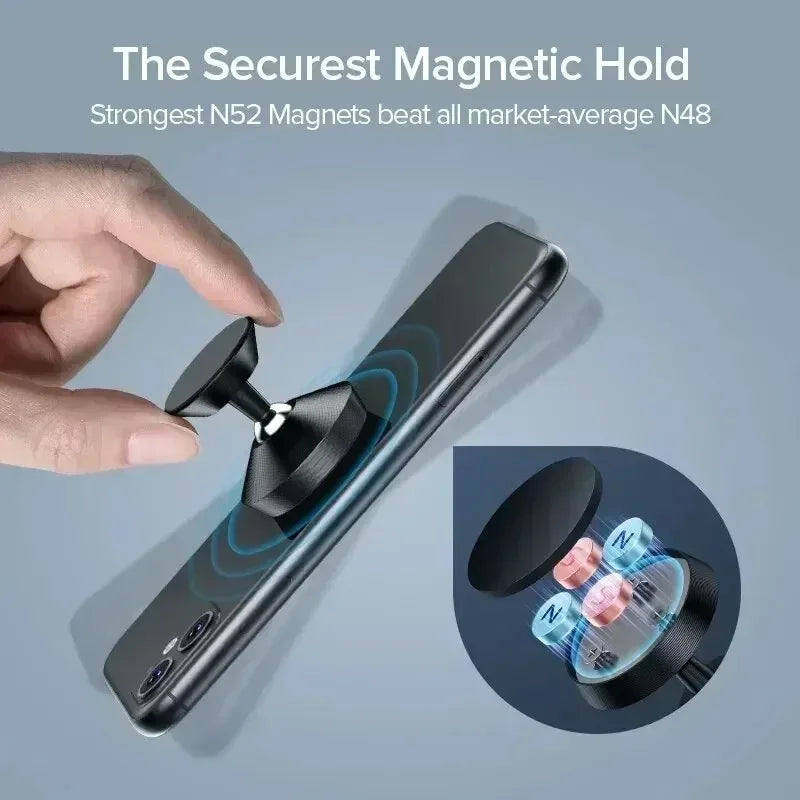 CleanRide™ Magnetic Phone Mount – 360° Rotation