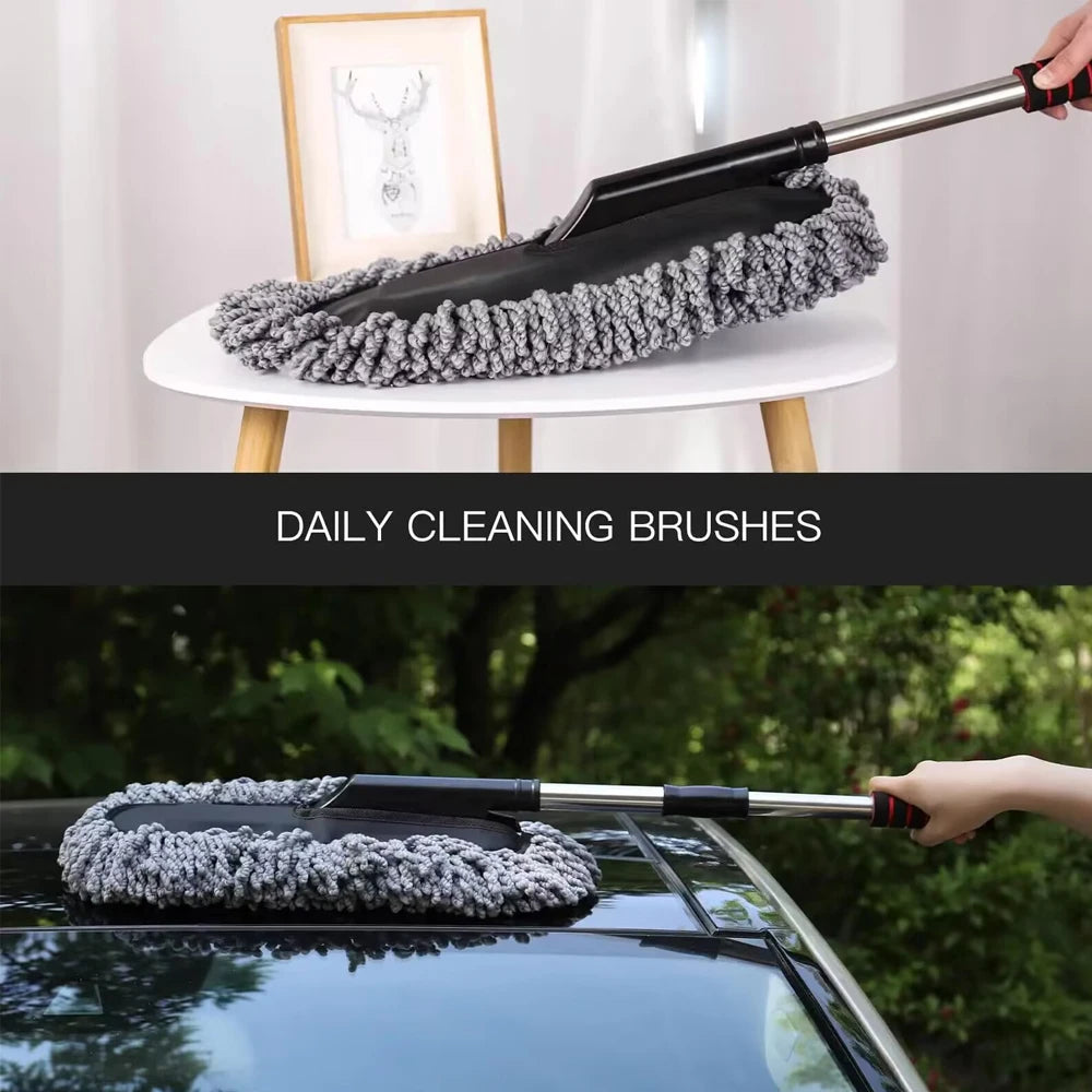 CleanRide™ Microfiber Car Duster Brush – Scratch-Free Dust Removal