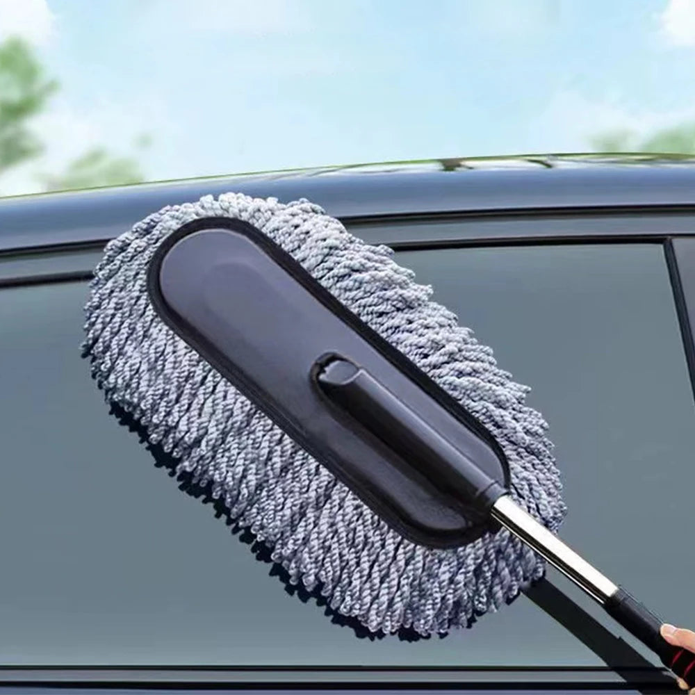 CleanRide™ Microfiber Car Duster Brush – Scratch-Free Dust Removal