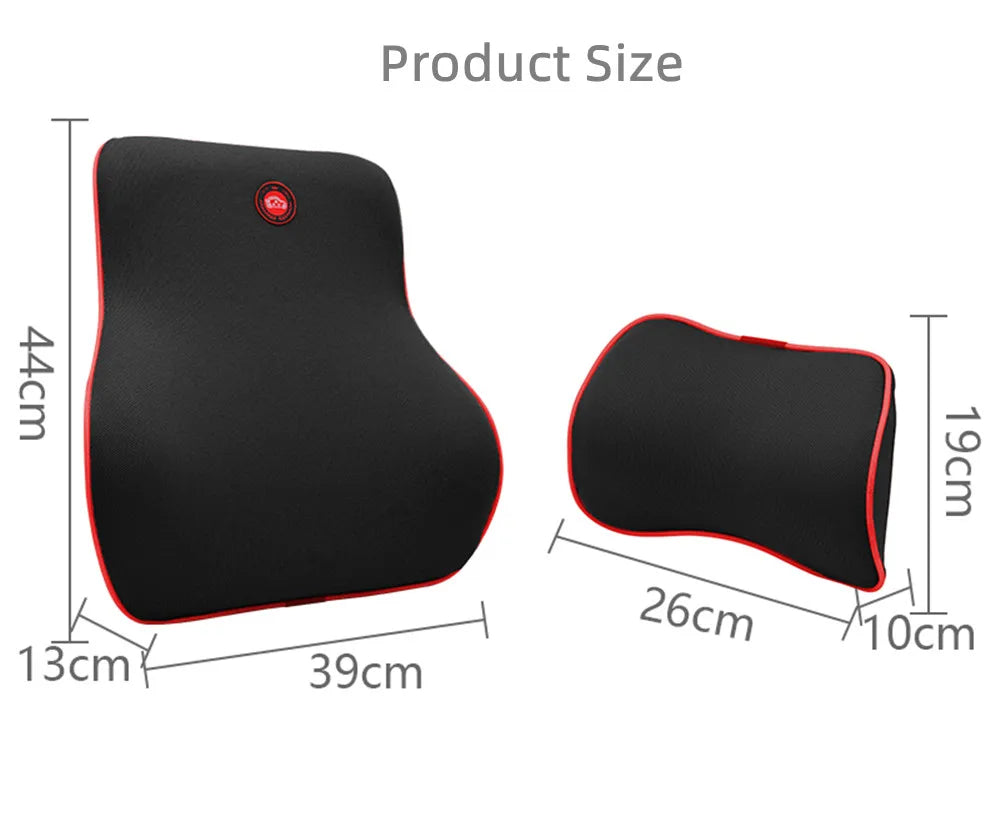 CleanRide Comfort Pro – Car Lumbar & Neck Pillow